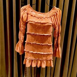 NWOT elastic , long sleeve dress